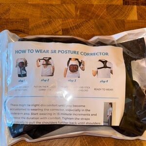 Posture Corrector with Black Straps